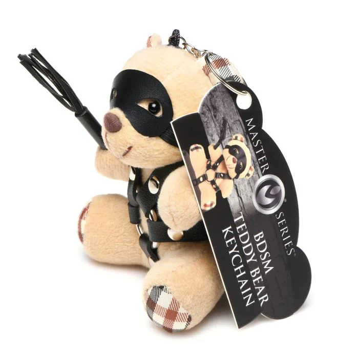 Master Series BDSM Plush Teddy Bear Keychain - Image 2
