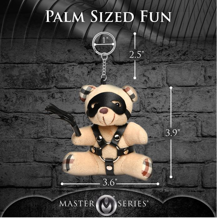 Master Series BDSM Plush Teddy Bear Keychain - Image 4