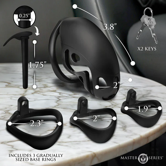Master Series Captor Male Chastity Cage - Image 3
