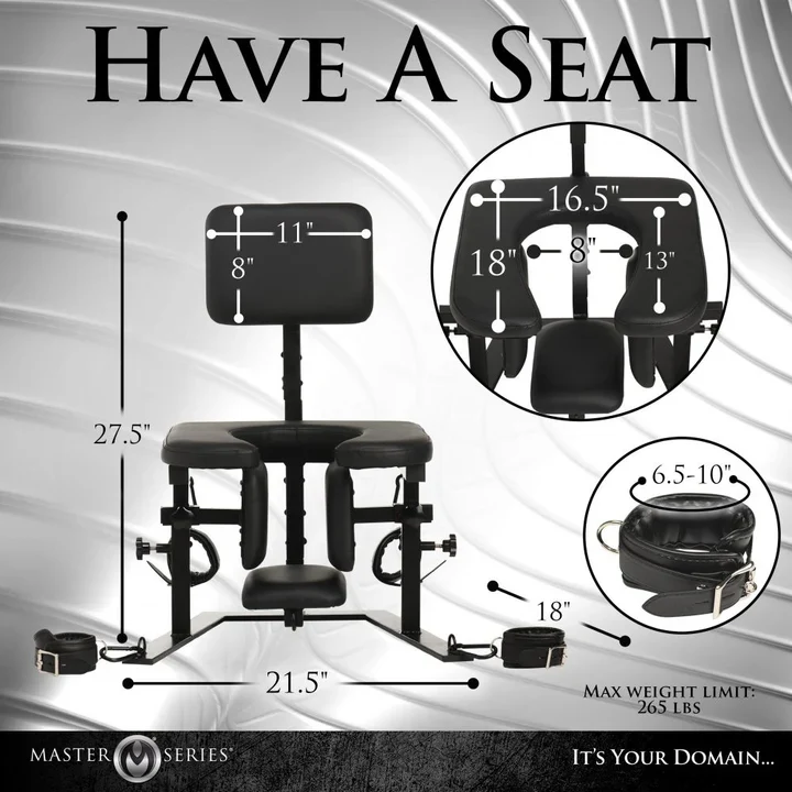 Master Series  Pleasure Throne Oral Sex Chair - Image 6