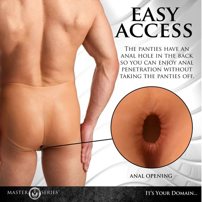 Medium Pussy Panties Silicone Vagina & Ass Panties by Master Series - Image 6