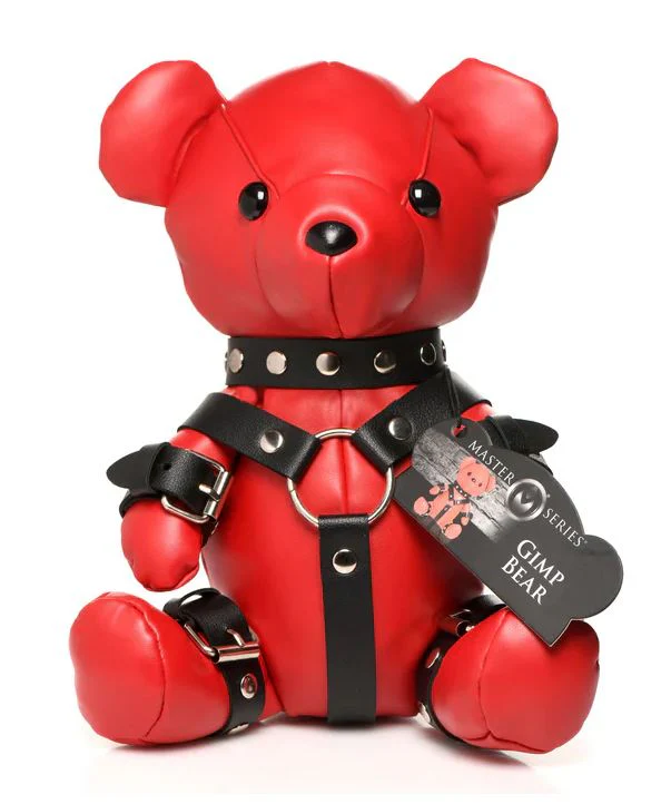 Master Series Red Gimp Plush Teddy Bear - Image 2