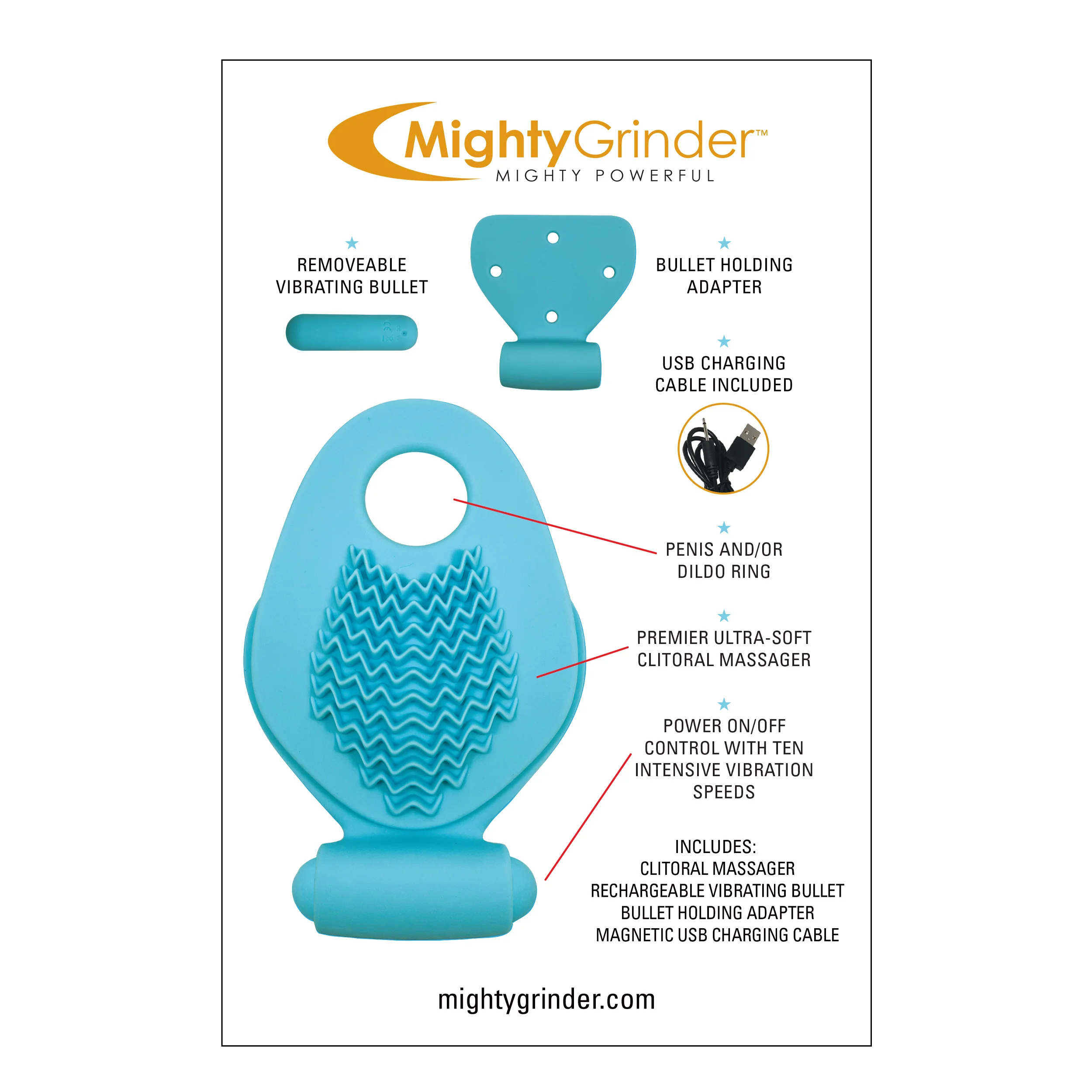 MIGHTY GRINDER WAVES TEAL - Image 6