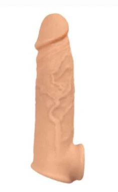 Nasstoys Natural Realskin Vibrating Penis Xtender - White - Image 2