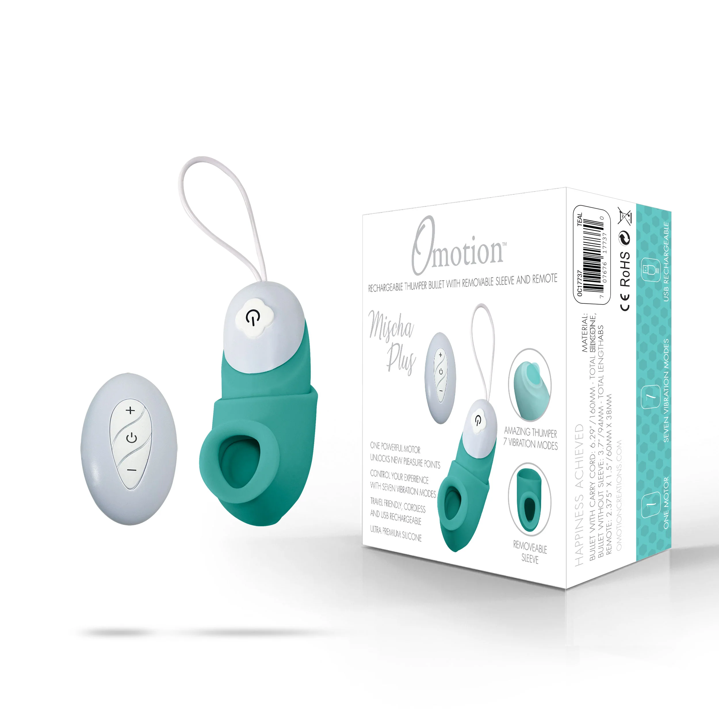 THE OMOTION MISCHA PLUS THUMPER BULLET VIBRATOR WITH REMOTE - Image 4