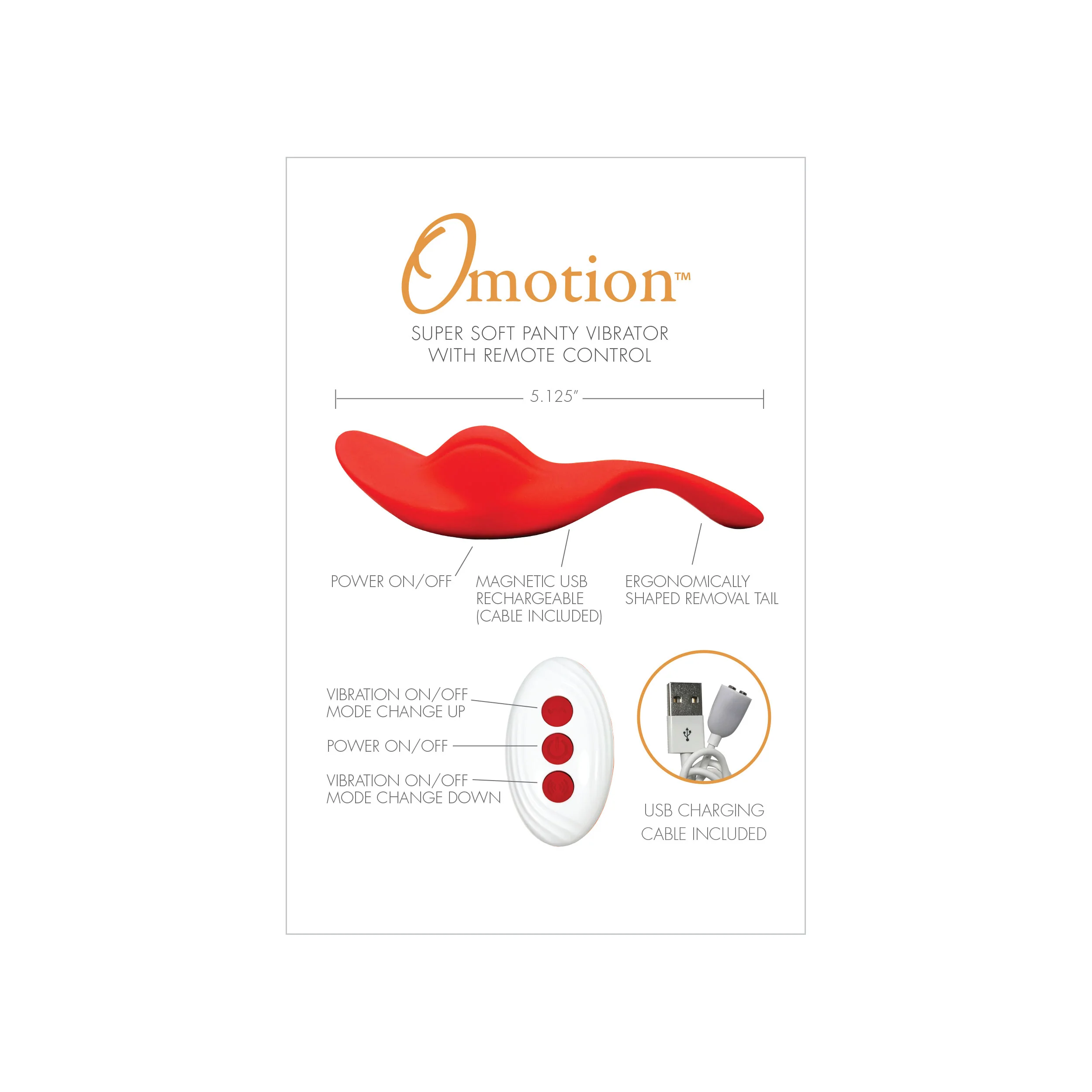 Omotion Super Soft Panty Vibrator With Remote Control - Image 2