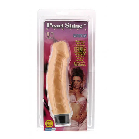 Pearl Shine Boss 9" Realistic Vibrator - Flesh - Image 2