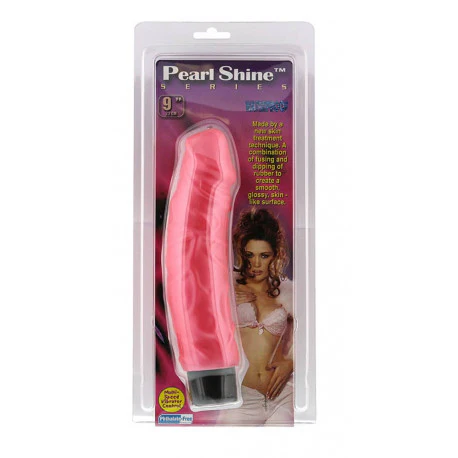 Pearl Shine Boss 9" Realistic Vibrator - Pink - Image 2