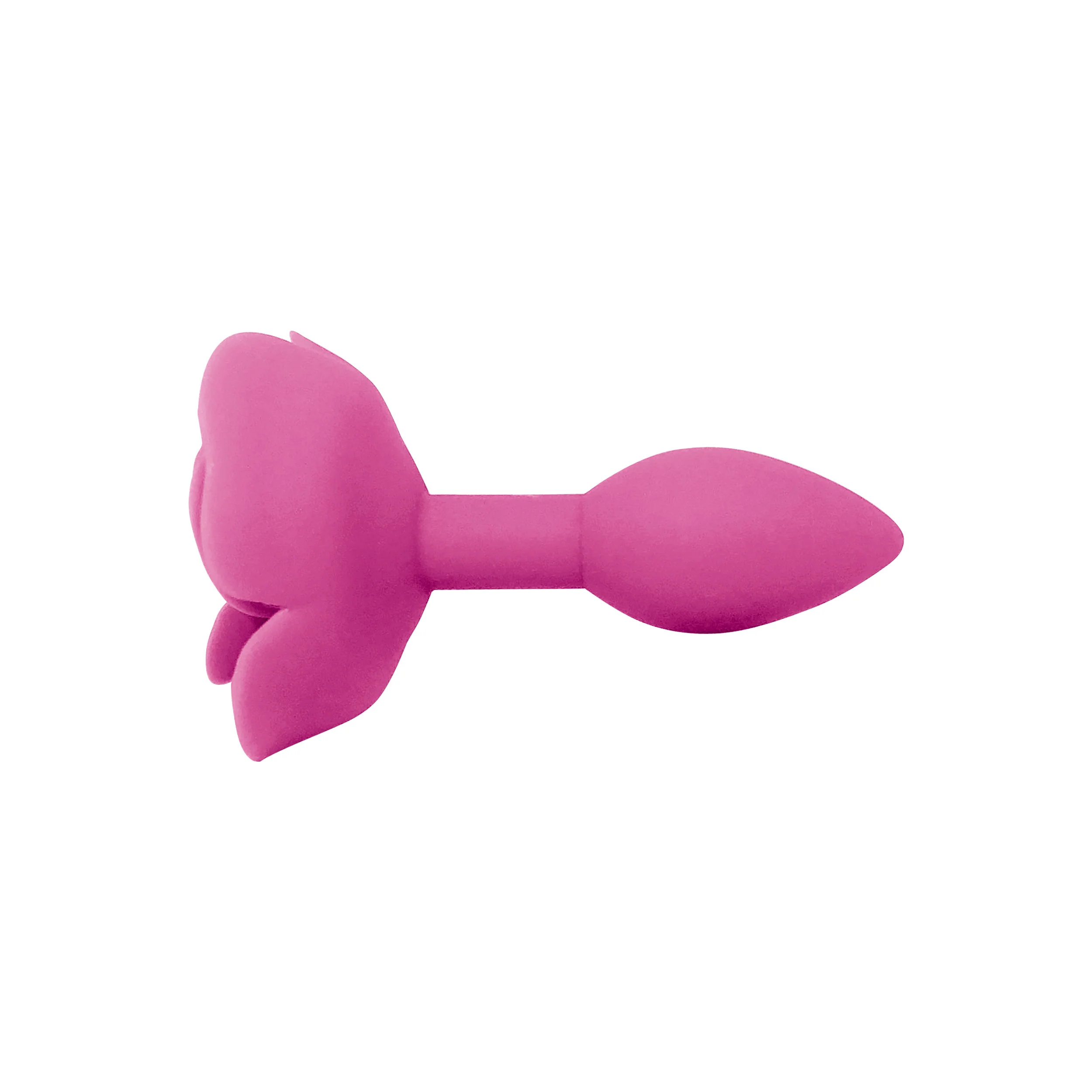 Pink Rose Silicone Butt Plug - Image 2