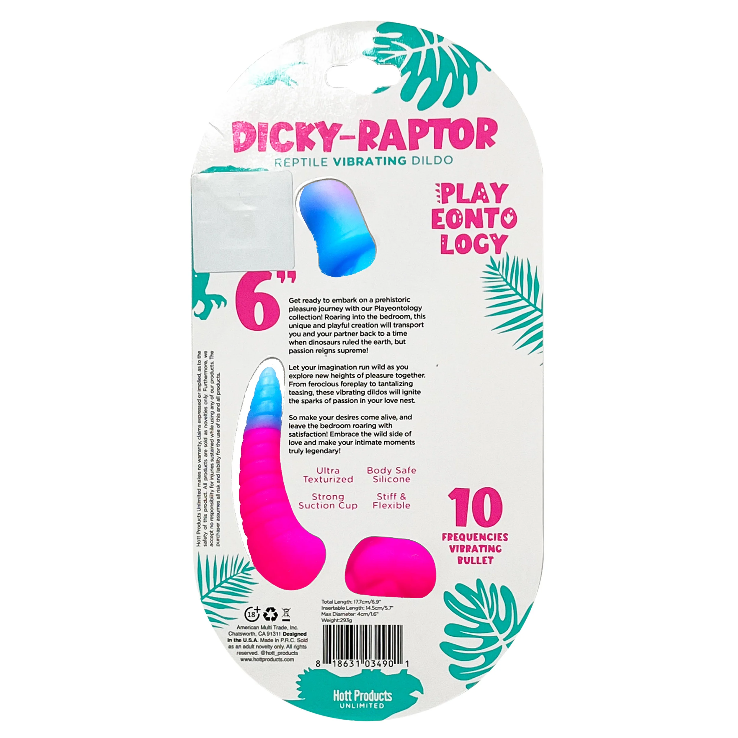 6" DICKY RAPTOR VIBRATING DILDO - Image 6