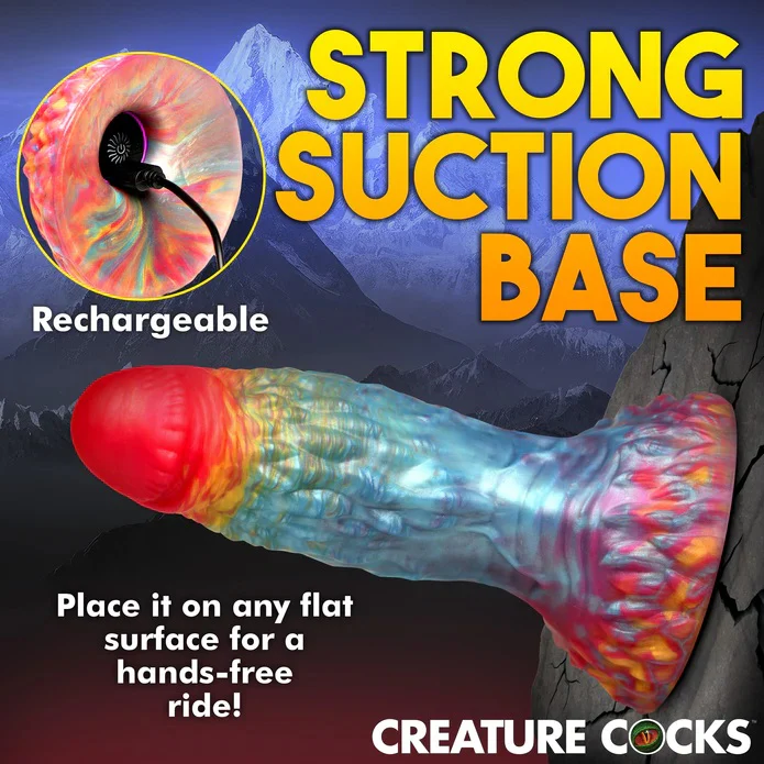 RAINBOW PHOENIX VIBRATING SILICONE DILDO - Image 9