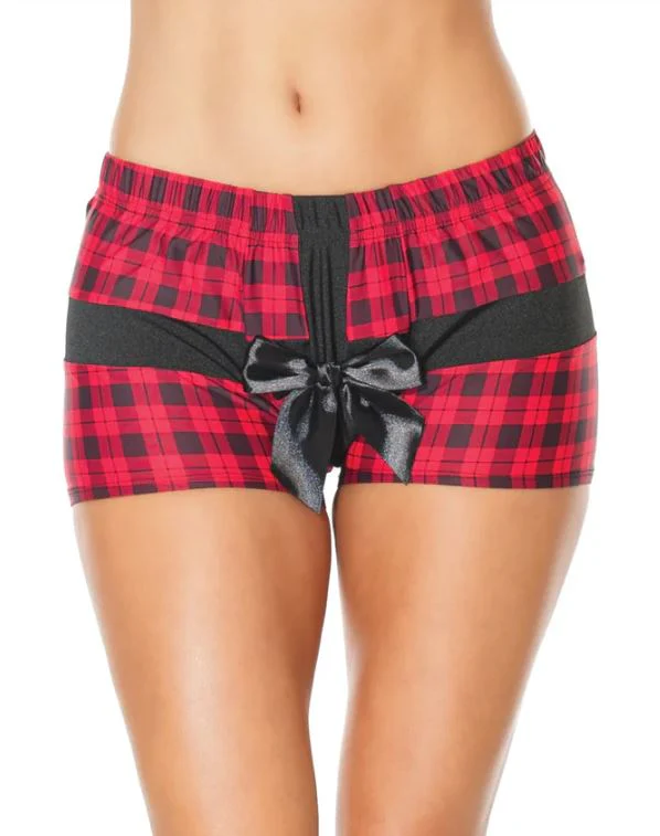 Red & Black Plaid Present Wrap Boxer - Unisex - Image 3