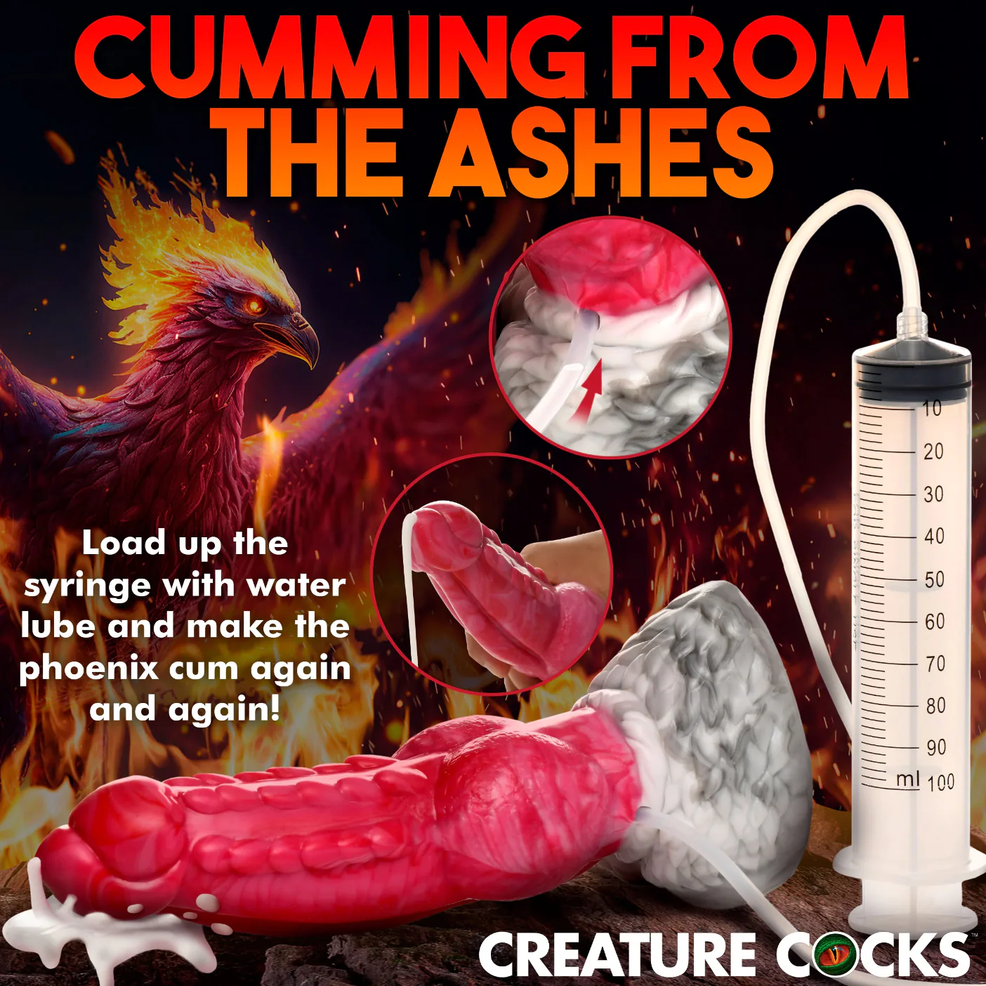 THE RESURRECTOR PHOENIX SQUIRTING DILDO BY CREATURE COCKS - Image 6