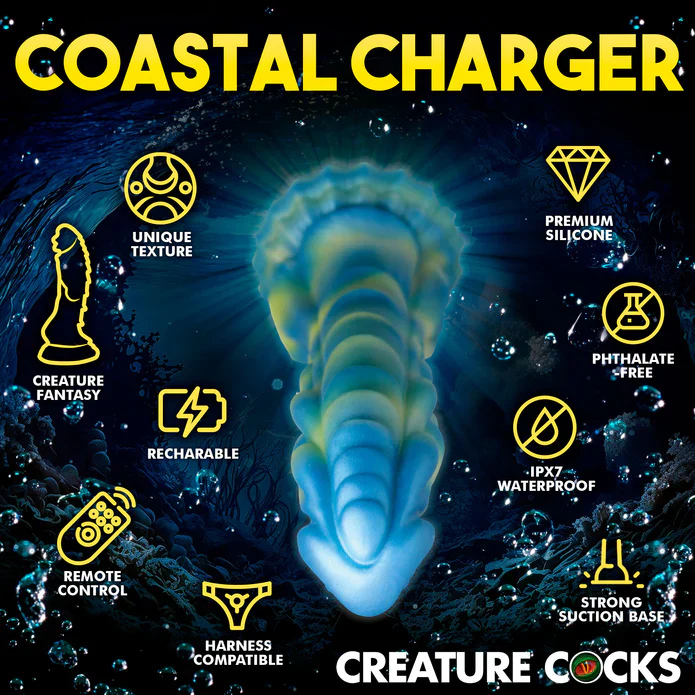 THE SEA STALLION VIBRATING DILDO WITH REMOTE BY CREATURE COCKS - Image 3