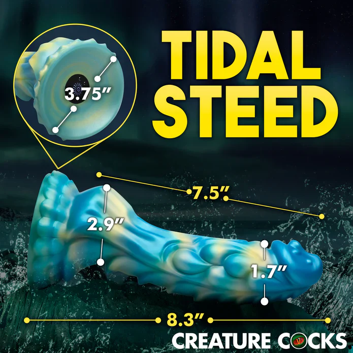 THE SEA STALLION VIBRATING DILDO WITH REMOTE BY CREATURE COCKS - Image 4