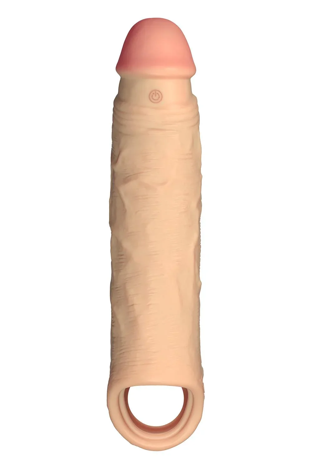 Shaft Vibrating 8.8" Penis Sheath in Size 2 - Pine - Image 3