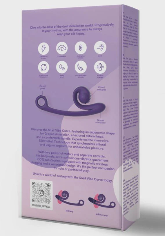 Snail Vibe Curve Vibrator - Purple - Image 4