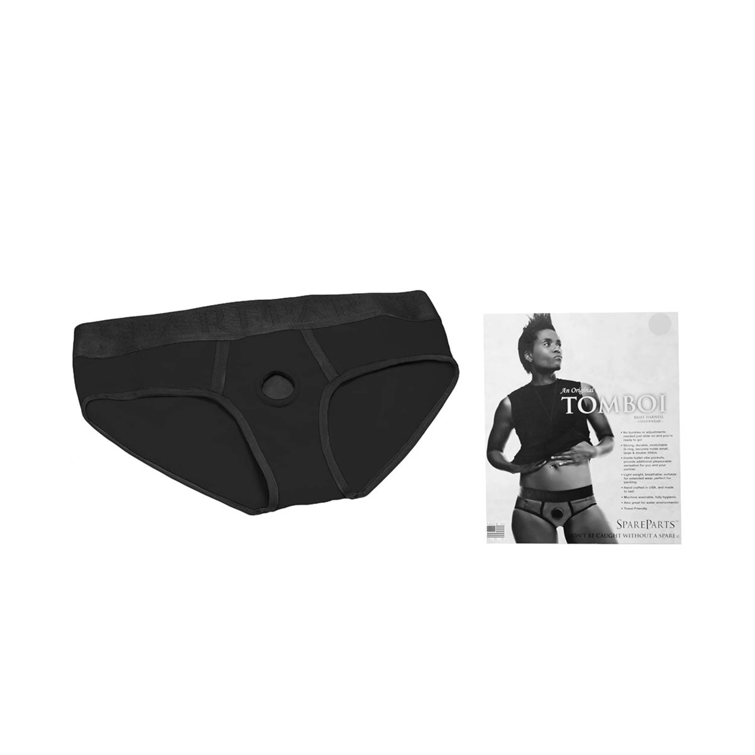 SpareParts Tomboi Harness Black/Black - 4X - Image 6