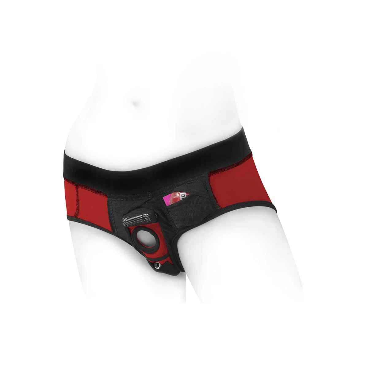 SpareParts Tomboi Harness Red/Black - Medium - Image 2