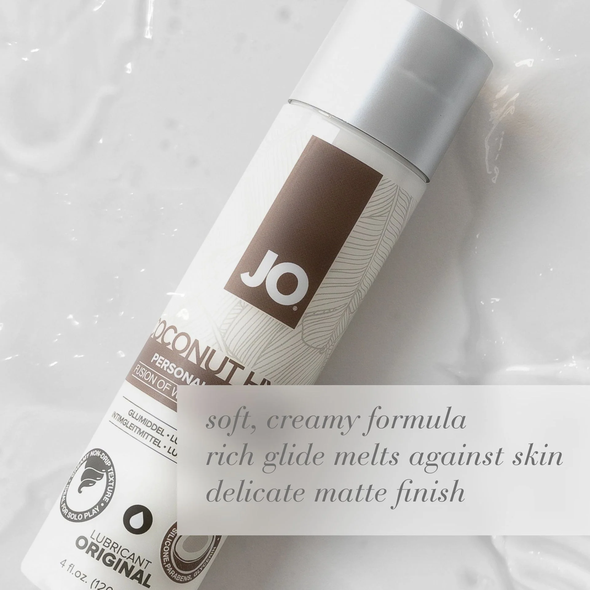 JO Coconut Hybrid Original Lube - 4 oz - Image 3