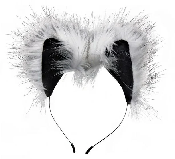 Tailz Grey Wolf Tail Anal Plug And Ears Set - Image 3