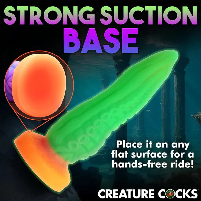 TENTA-COCK SILICONE GLOW-IN-THE-DARK DILDO - Image 10