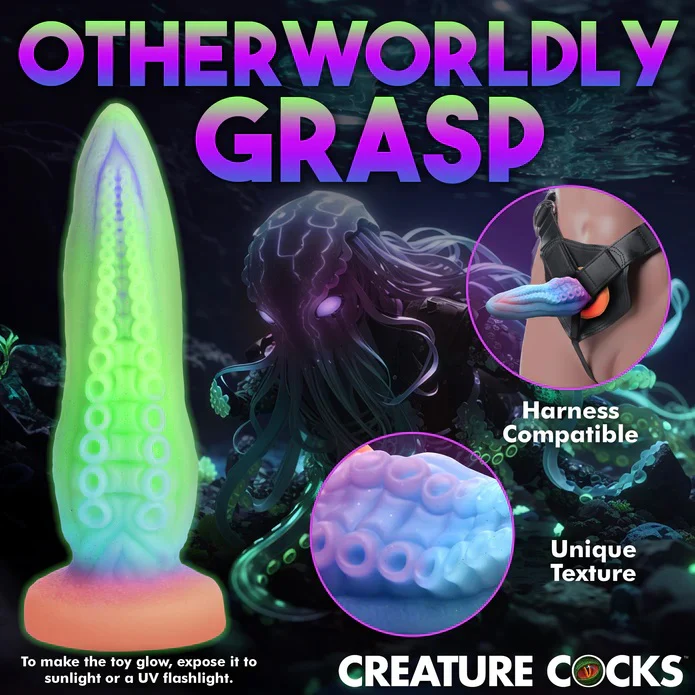TENTA-COCK SILICONE GLOW-IN-THE-DARK DILDO - Image 9