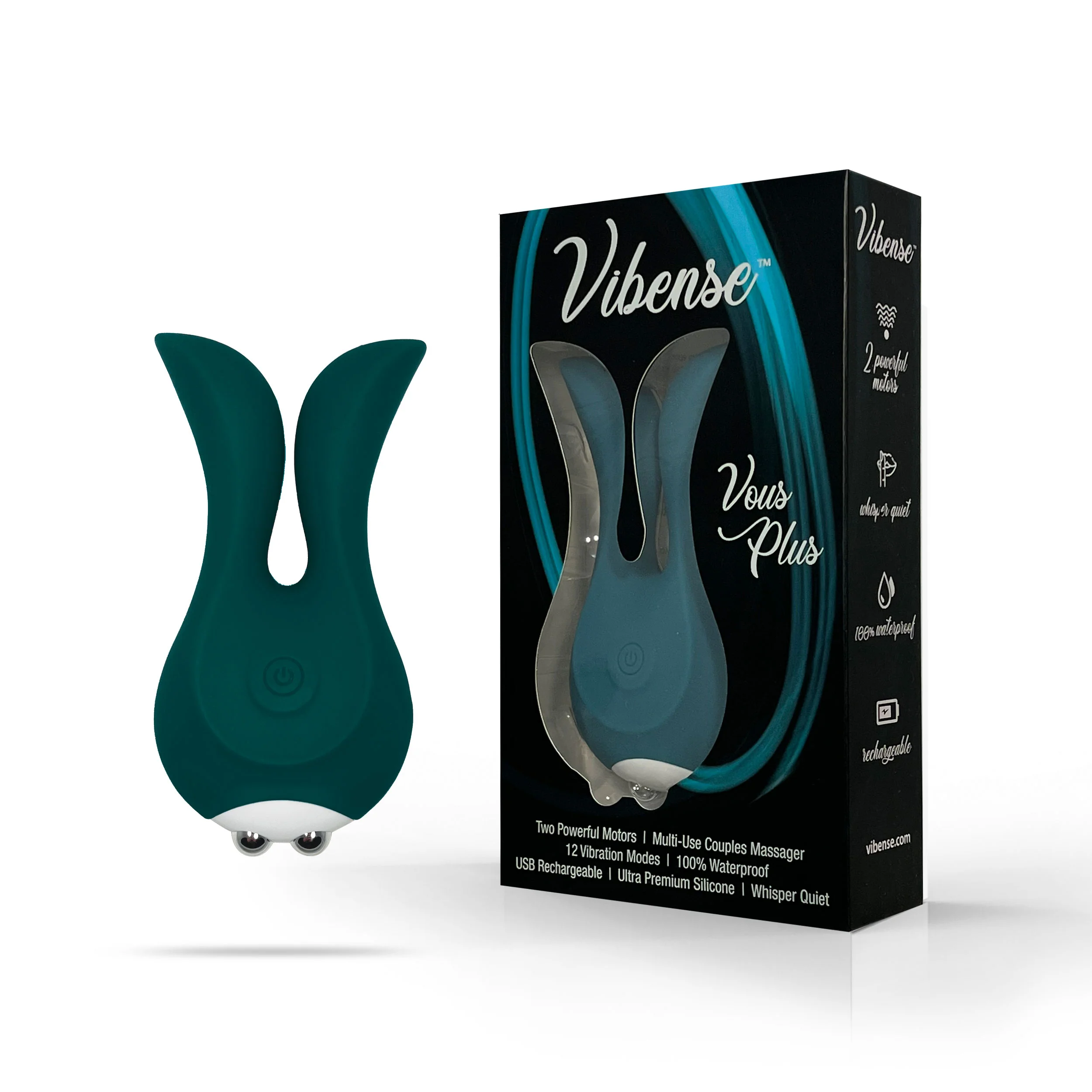 THE VIBENSE VOUS PLUS MULTI USE VIBRATOR - TEAL - Image 2