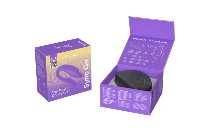 We-Vibe Sync Go Couples Vibrator - Light Purple - Image 11