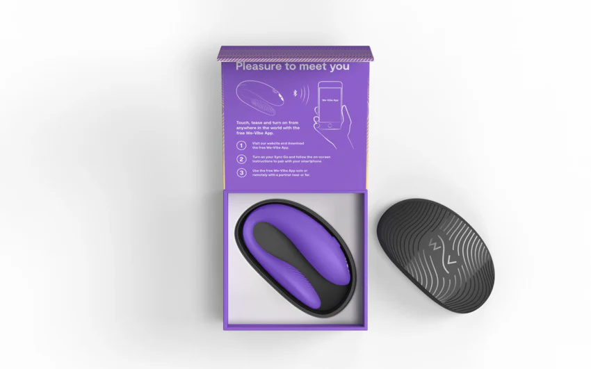 We-Vibe Sync Go Couples Vibrator - Light Purple - Image 12
