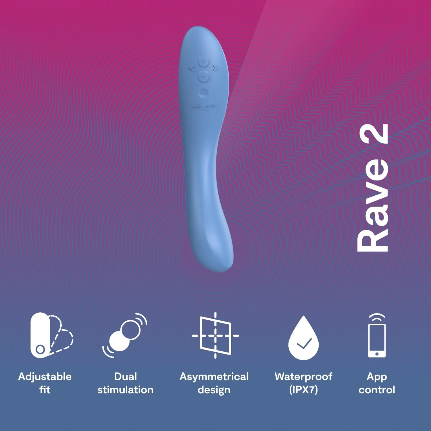 WEVIBE RAVE 2 G-SPOT VIBRATOR - BLUE - Image 2