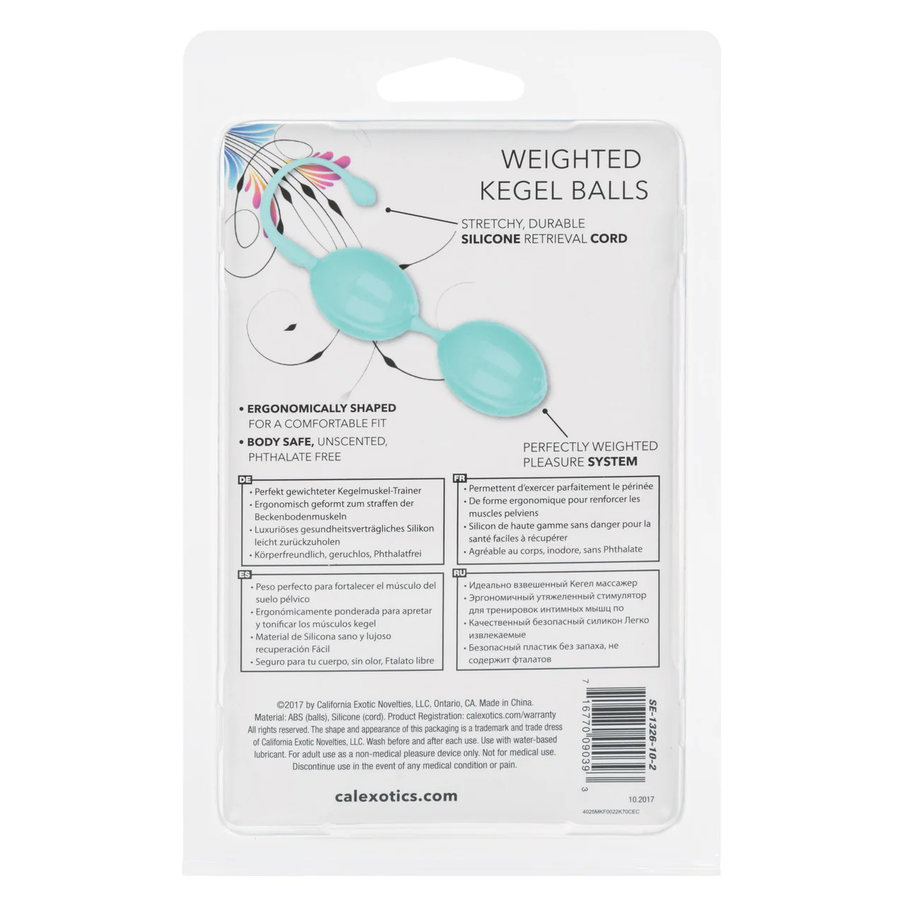 Weighted Teal Silicone Kegel Balls - Image 3