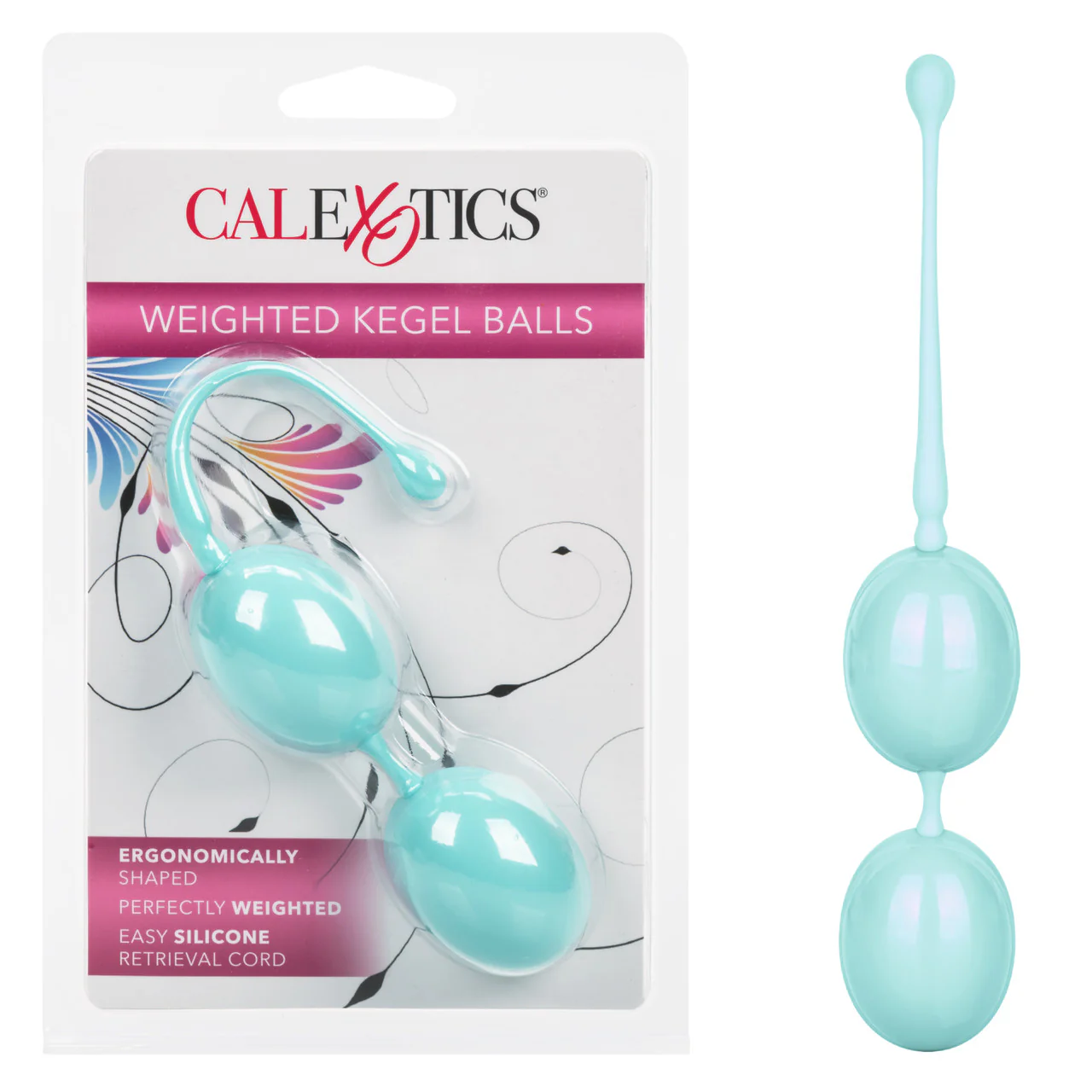 Weighted Teal Silicone Kegel Balls - Image 4