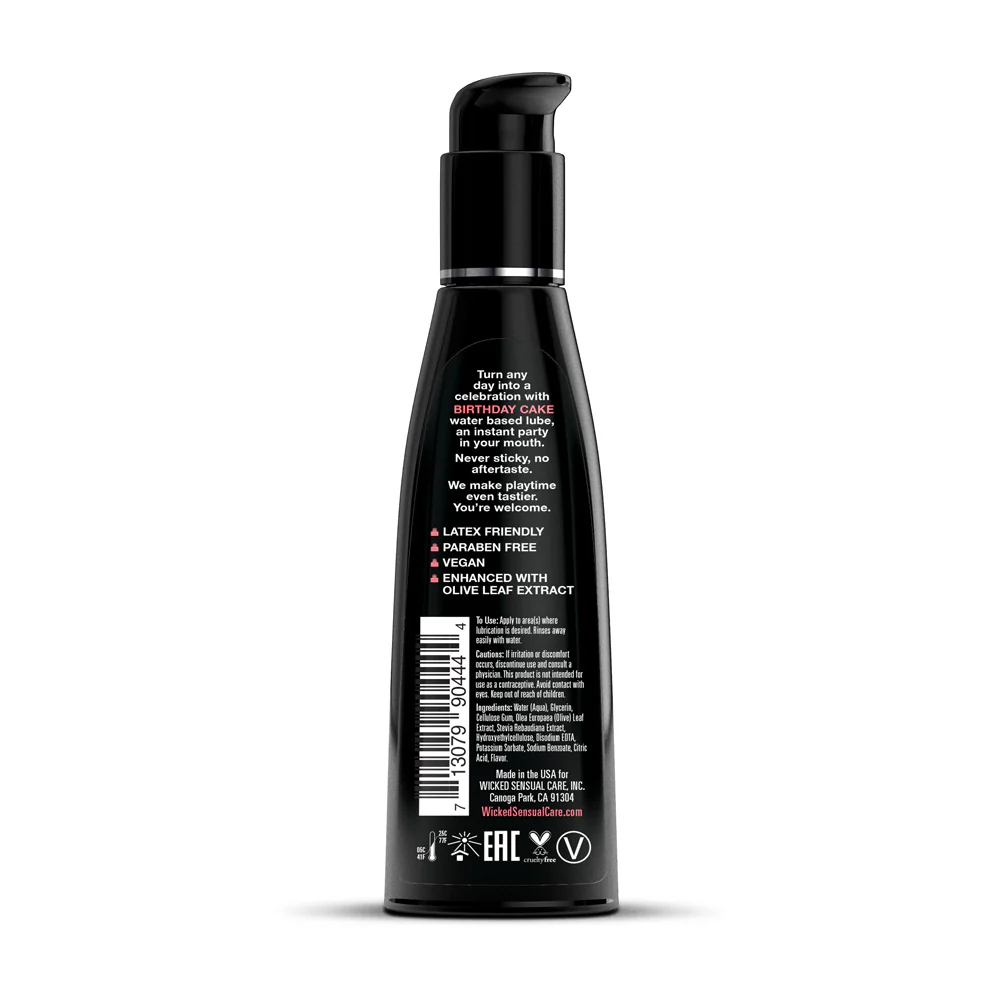 Wicked Aqua Birthday Cake Lube - 4 oz - Image 2