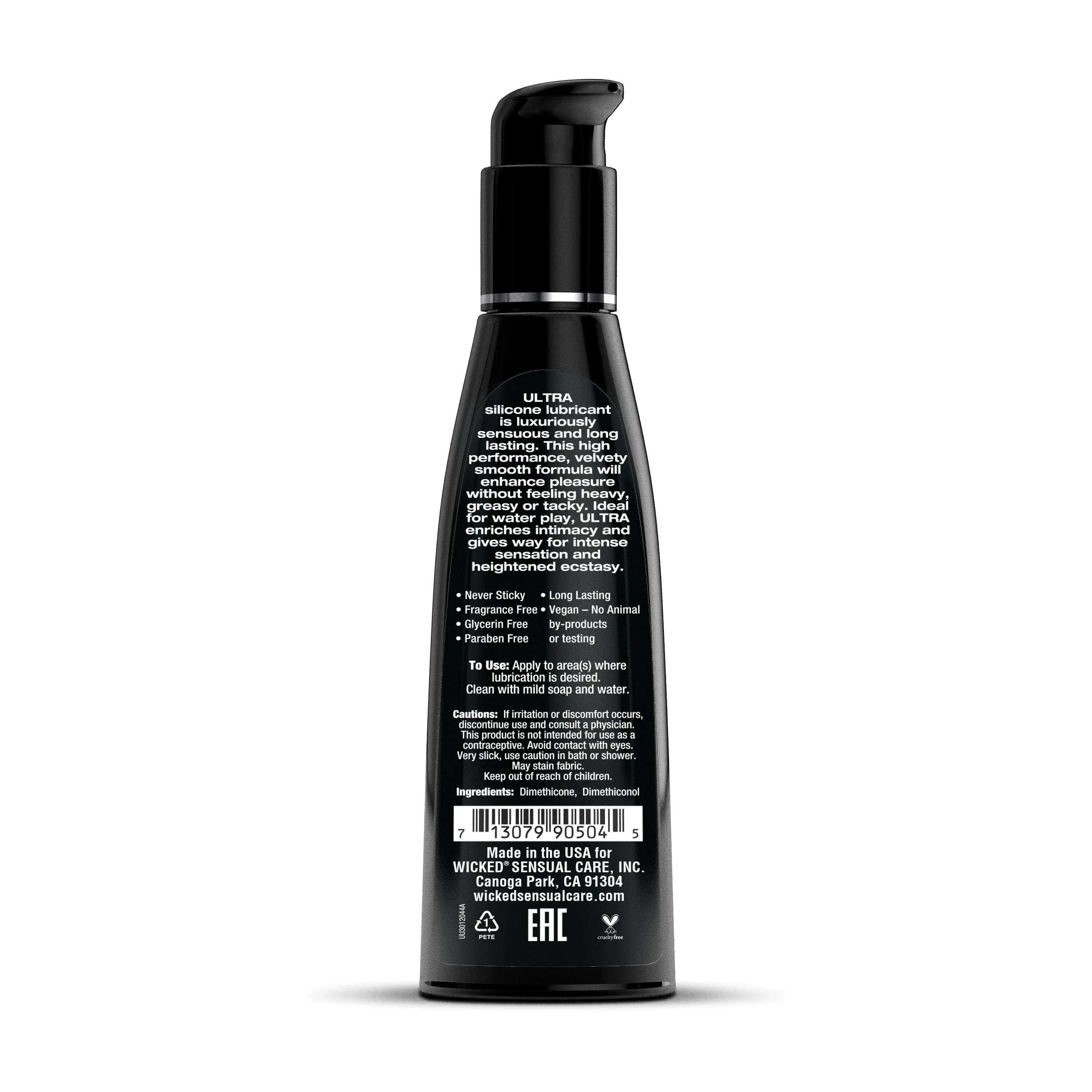 Wicked Ultra Silicone Lubricant - 4 oz - Image 2